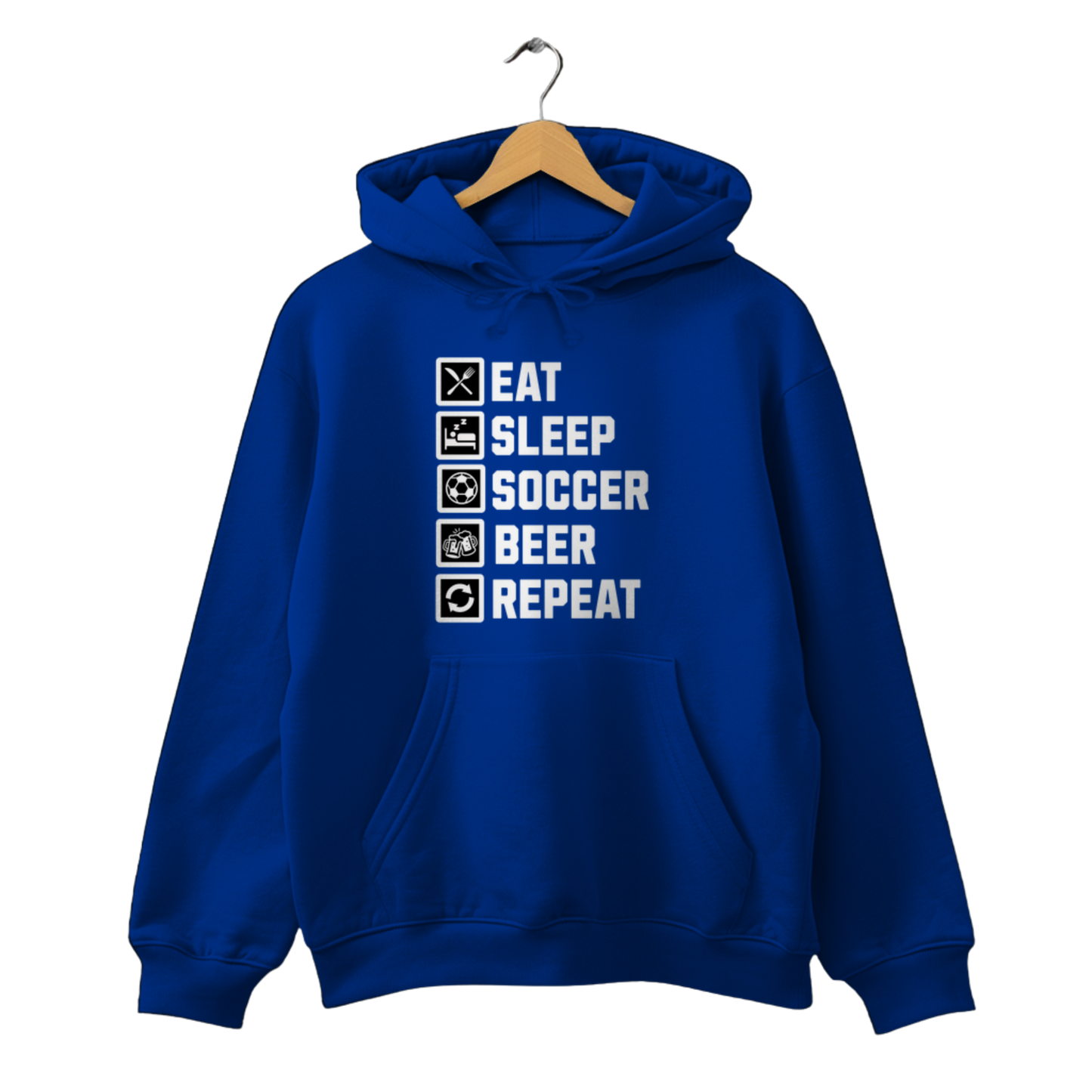 Eat-Sleep-Soccer-Beer-Repeat - Unisex Hoodie