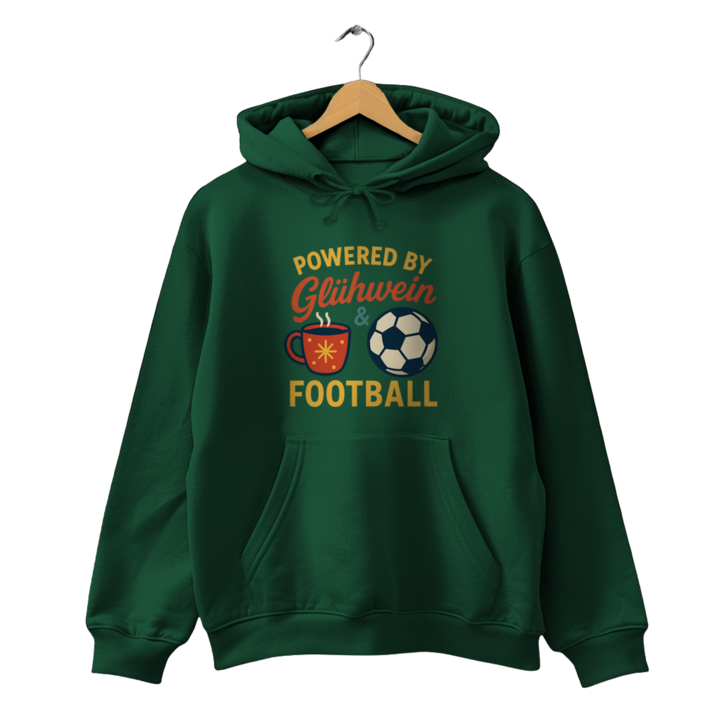 Powered by Glühwein & Football - Unisex Hoodie
