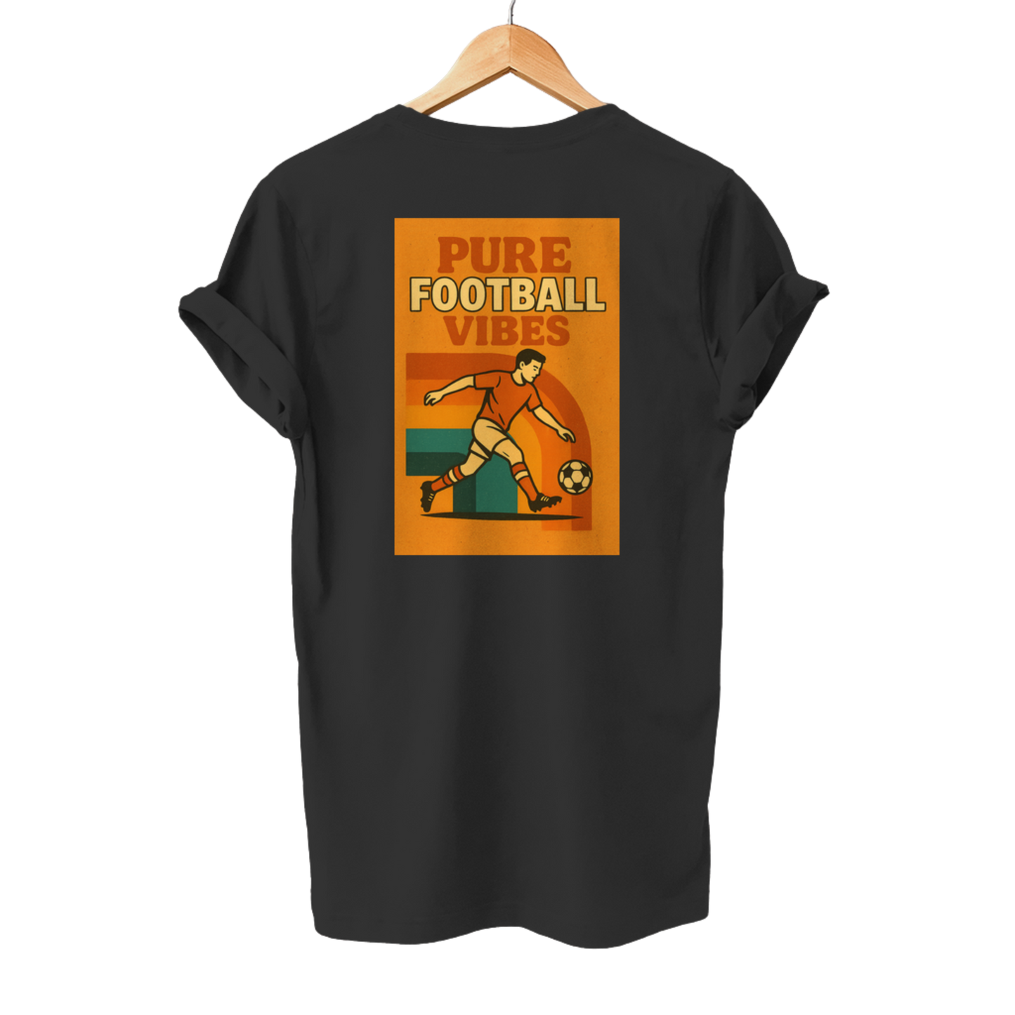 Pure Football Vibes Retro Poster Look - Unisex T-Shirt