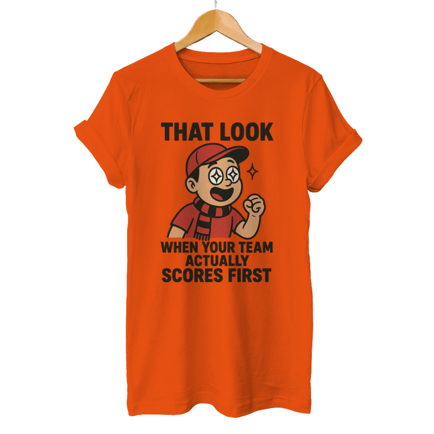 That look when your Team actually scores first - Unisex T-Shirt