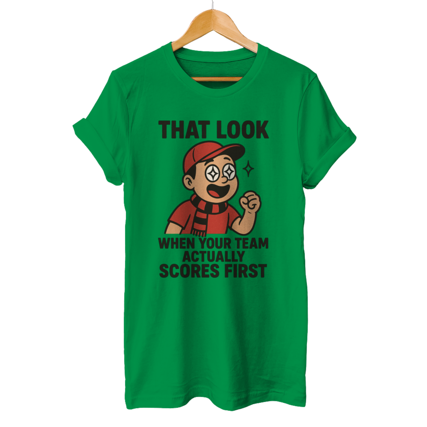 That look when your Team actually scores first - Unisex T-Shirt