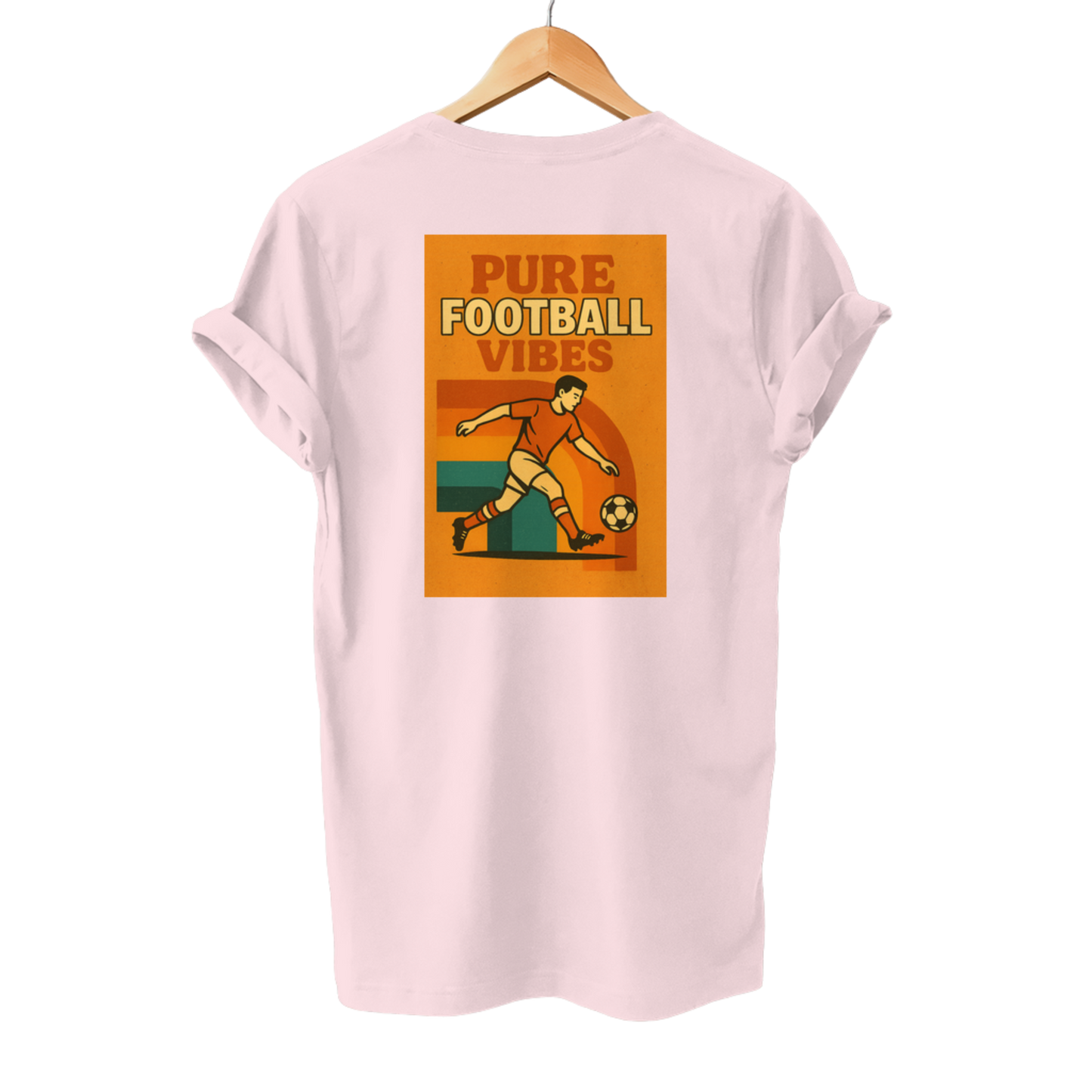 Pure Football Vibes Retro Poster Look - Unisex T-Shirt