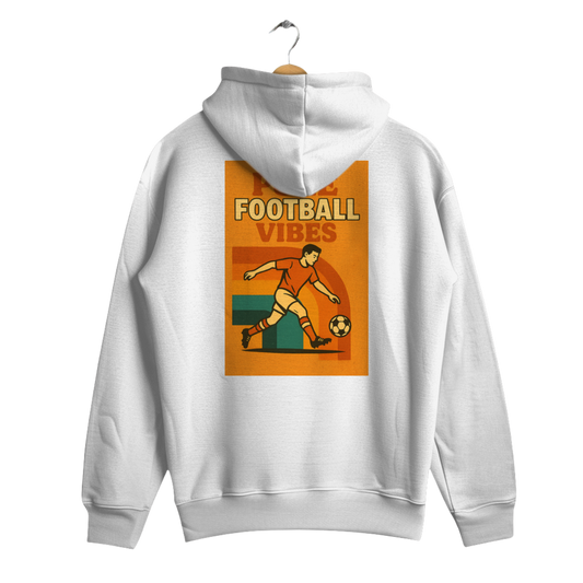 Pure Football Vibes Retro Poster Look - Unisex Hoodie