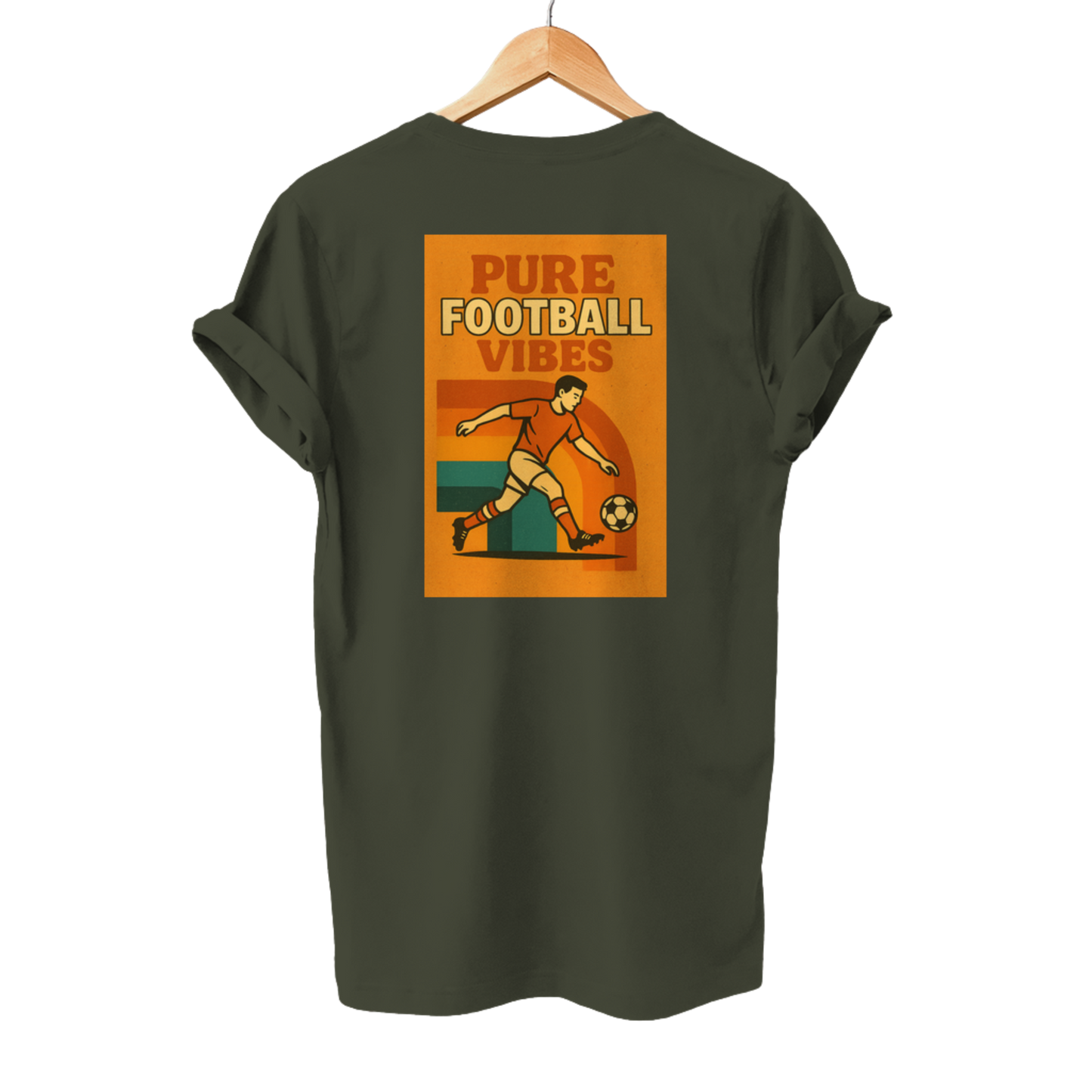 Pure Football Vibes Retro Poster Look - Unisex T-Shirt