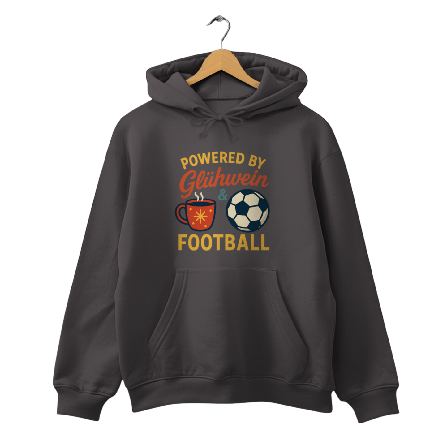Powered by Glühwein & Football - Unisex Hoodie