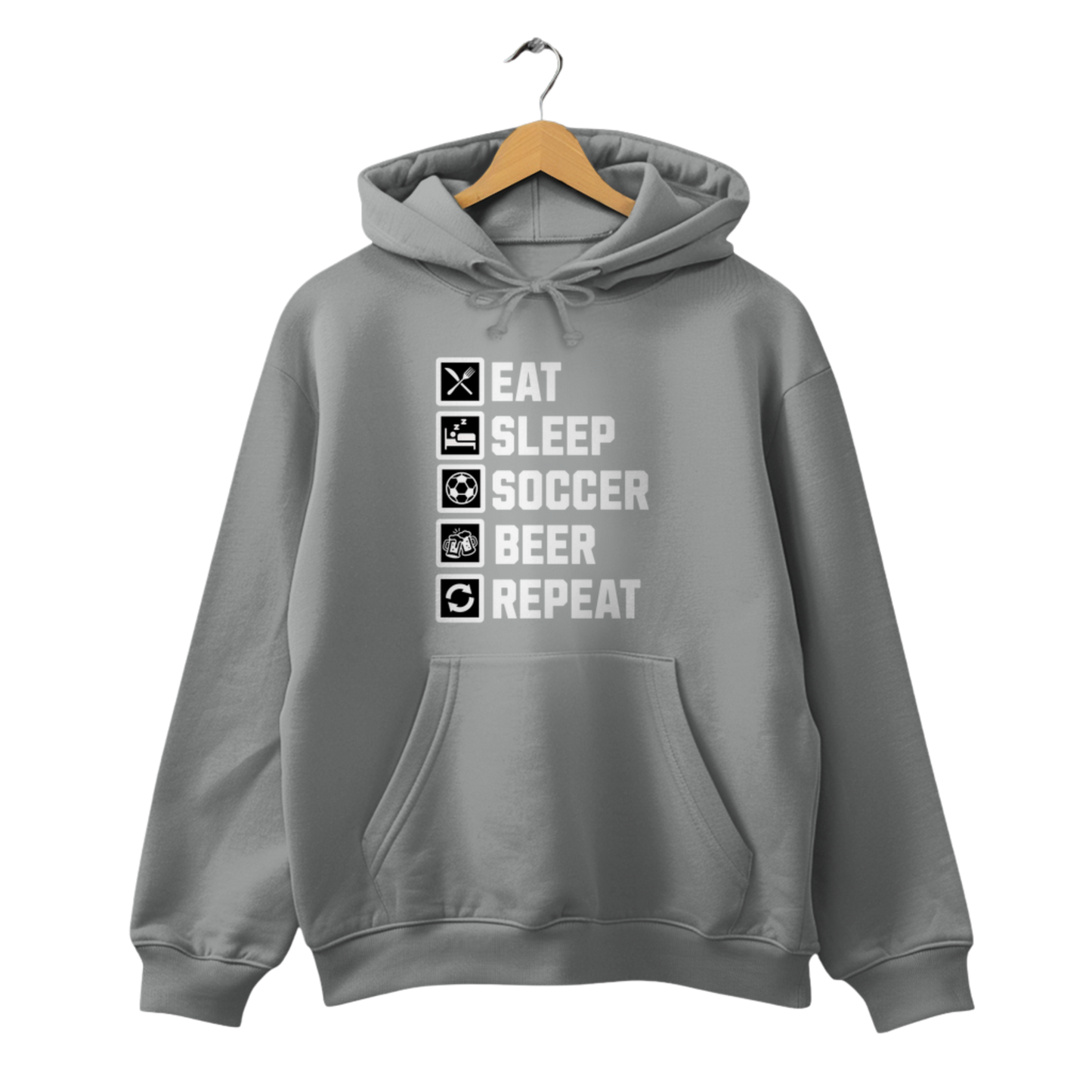 Eat-Sleep-Soccer-Beer-Repeat - Unisex Hoodie