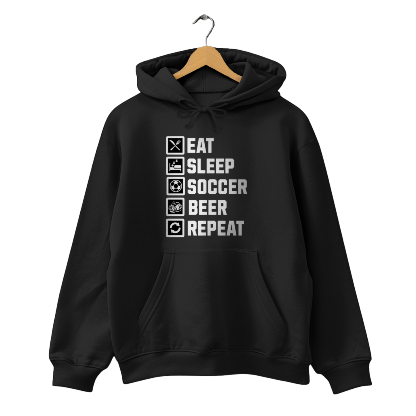 Eat-Sleep-Soccer-Beer-Repeat - Unisex Hoodie