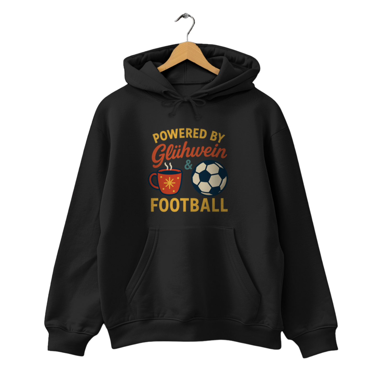 Powered by Glühwein & Football - Unisex Hoodie