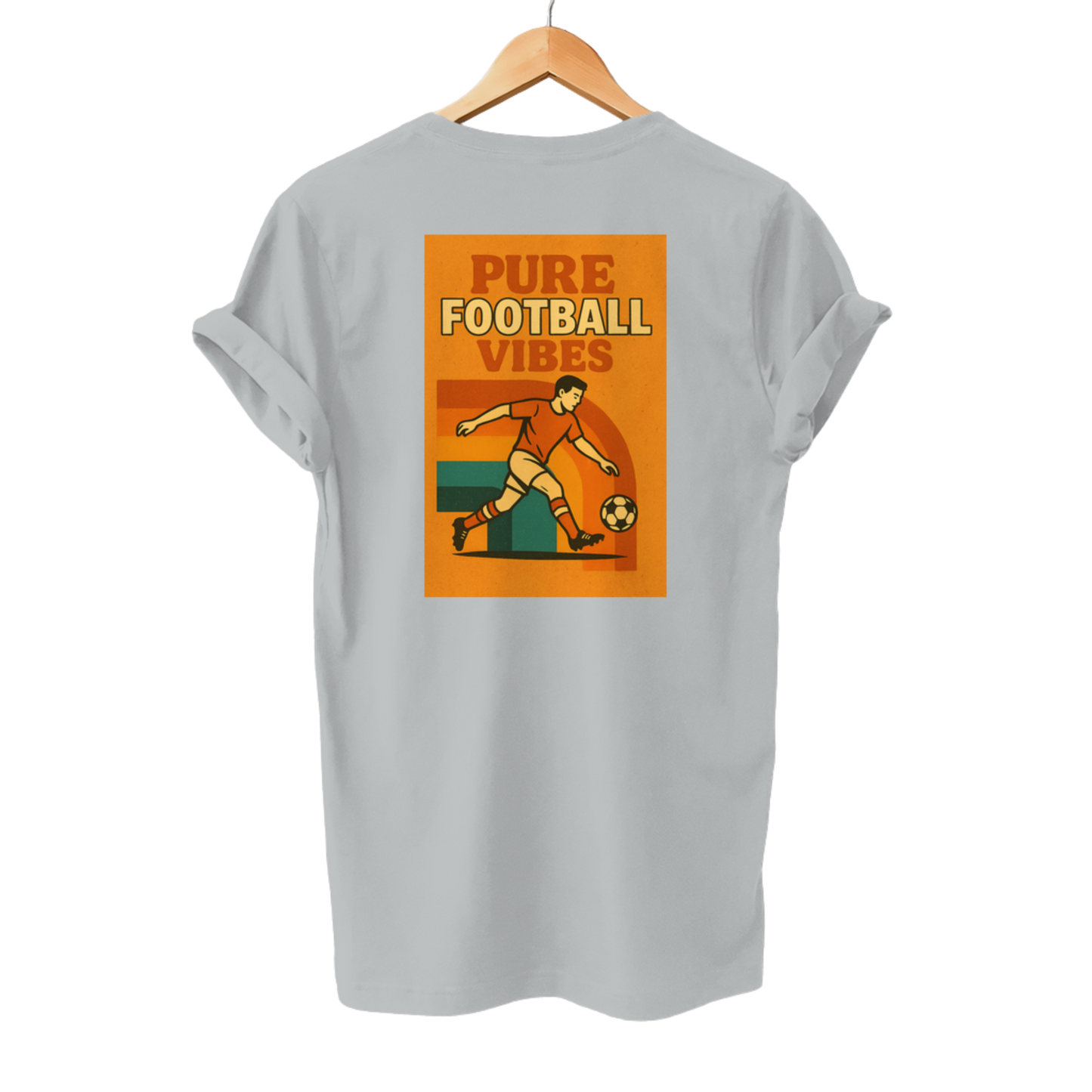 Pure Football Vibes Retro Poster Look - Unisex T-Shirt