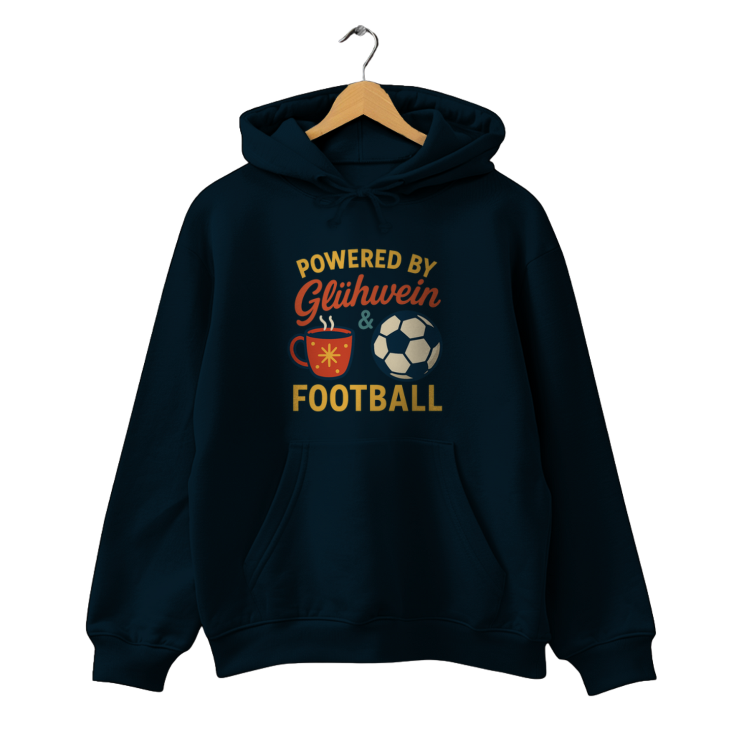 Powered by Glühwein & Football - Unisex Hoodie