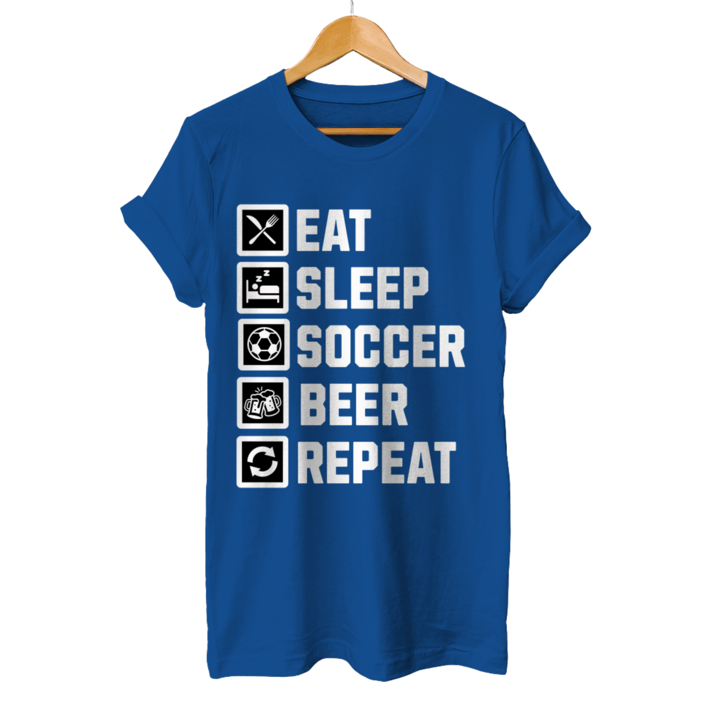 Eat-Sleep-Soccer-Beer-Repeat - Unisex T-Shirt