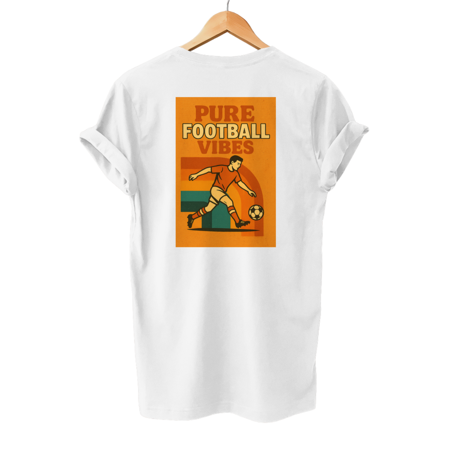Pure Football Vibes Retro Poster Look - Unisex T-Shirt