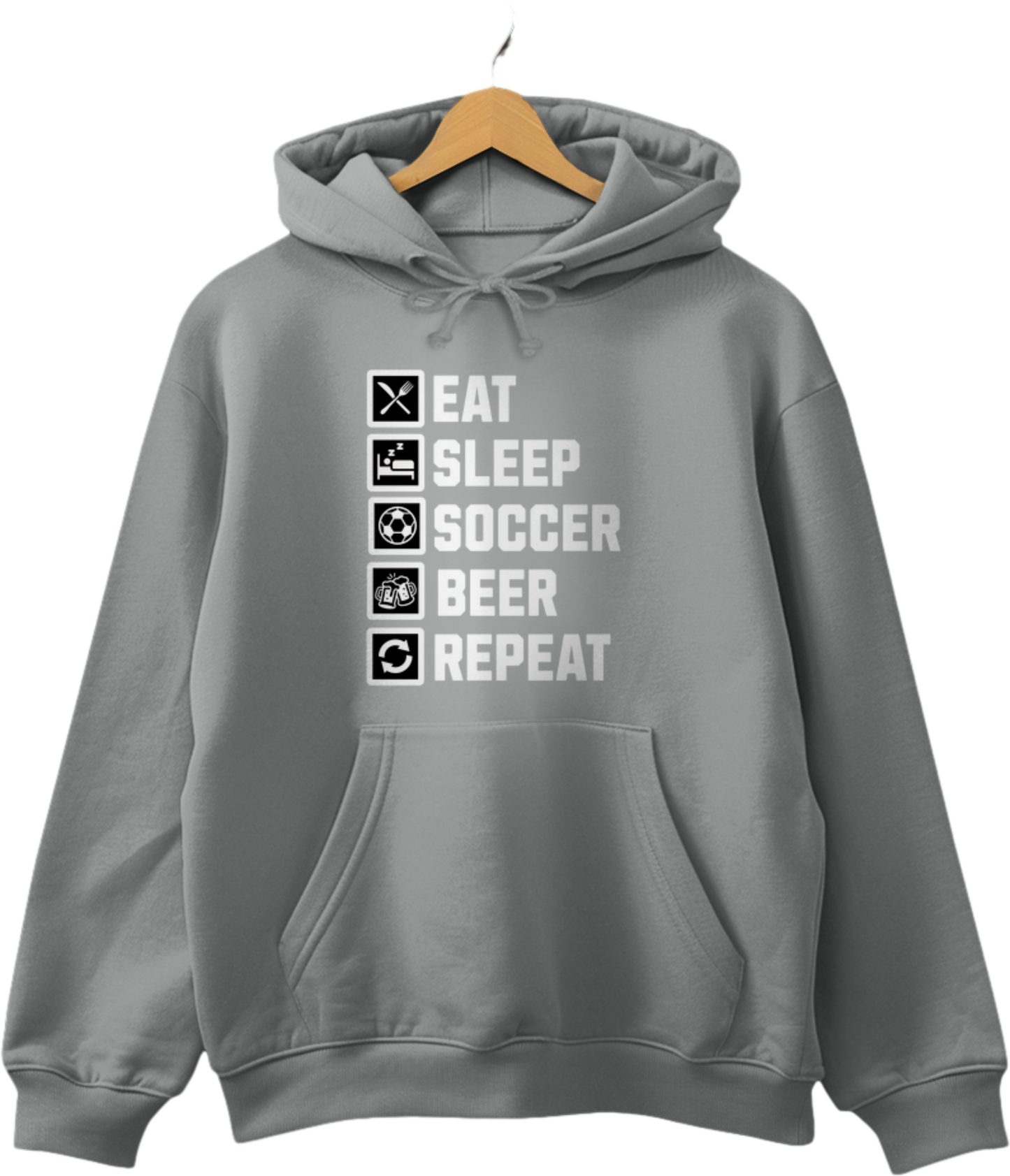 Eat-Sleep-Soccer-Beer-Repeat - Unisex Hoodie
