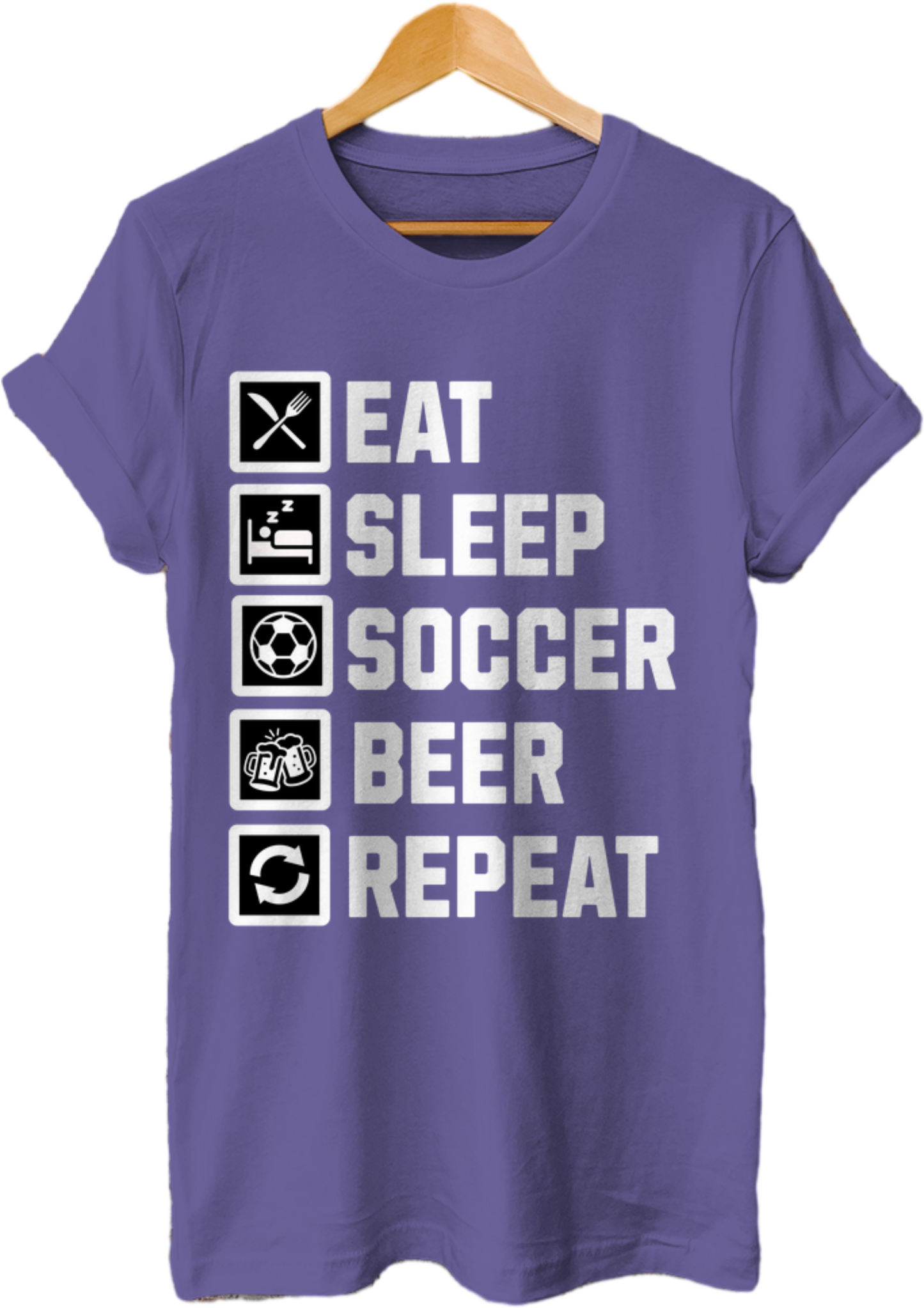 Eat-Sleep-Soccer-Beer-Repeat - Unisex T-Shirt